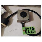 Extension cord with power box