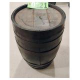 Vintage small wood barrel