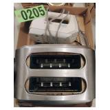 Toaster and hand mixer