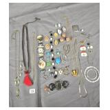 Mixture of broken jewelry and spare pieces