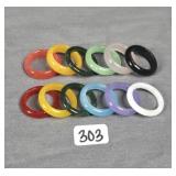 Natural stone stacking rings