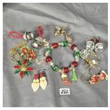 Assorted Christmas jewelry