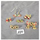 Assorted Christmas earrings