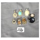 Assorted necklace pendants