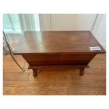 Vintage wooden blanket chest - lift top 19"T x