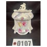 RS Prussia 6" molded floral covered sugar