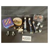 Amish themed tins and wooden figures