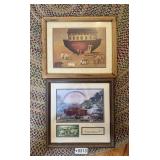 (2) framed Noahï¿½s Ark pictures, 22x18" & 20x20"