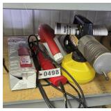 Craftsman trouble light, mini fire extinguisher
