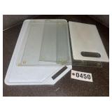 (6) Poly & glass cutting boards