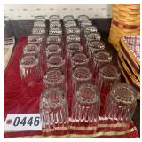 (30) Clear glass drinking glasses