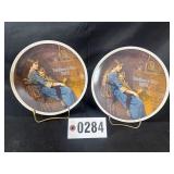 (2) Norman Rockwell plates - Motherï¿½s Day 1978