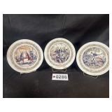 (3) Dï¿½Arceau Limoges plates - No. 773, No. 290,