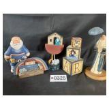 Noahï¿½s Ark themed Assorted wood figures and decor