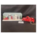 Primitive Christmas tree truck and wood Christmas