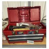 Portable tool box with contents