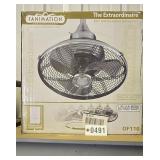Orbital action ceiling fan