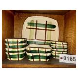 Blair "Gay Plaid" dinnerware from Replacements,