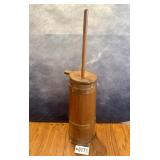 Antique wooden butter churn