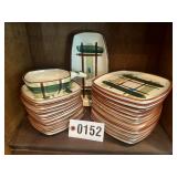 Blair "Gay Plaid" dinnerware from Replacements,