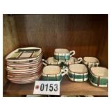 Blair "Gay Plaid" dinnerware from Replacements,