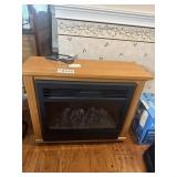 Electric fireplace heater, 25"w x 32"t x 11.5"d