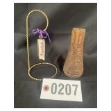 2 pcs - primitive yarn swift and plumb bob