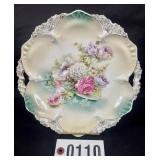 RS Prussia 10" carnation mold serving plate