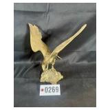 Brass eagle figurine
