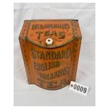 Vintage McLaughlinï¿½s storage tin w/ hinged lid
