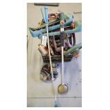 Assorted yard sprinklers and waterers