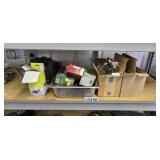 Container of electrical parts and light bulbs