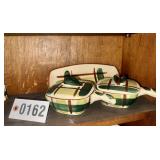 Blair "Gay Plaid" dinnerware from Replacements,