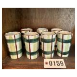 Blair "Gay Plaid" dinnerware from Replacements,