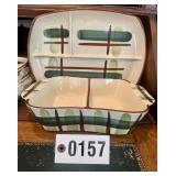 Blair "Gay Plaid" dinnerware from Replacements,