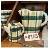 Blair "Gay Plaid" dinnerware from Replacements,