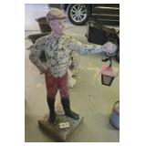 44in high cement yard Jocky ornament