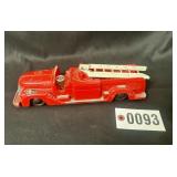 Vintage plastic fire truck