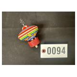 Vintage tin litho spinning/wind-up top toy