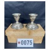 Sterling Silver La Pierre weighted candle sticks