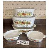 Corningware "Spice of Life" casserole dish set