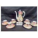 RS Prussia wild rose chocolate set: 8" pot, 2"