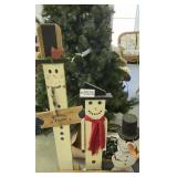 (1) over-sized pre-lit Christmas tree, (1) 6.5ft