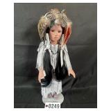Vintage Native American dolls, vinyl heads and
