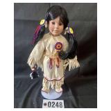 Vintage Native American dolls, vinyl heads and