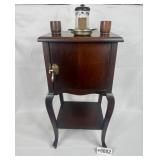 Wood smoking table / cabinet 29"T x 14.5"W x