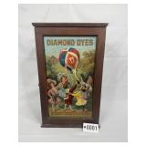 Antique "Diamond Dyes" wooden store display