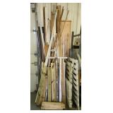 Assorted molding trim lumber