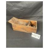 Antique wooden shoe shine box