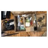 Miscellaneous electric cords and junk drawer
